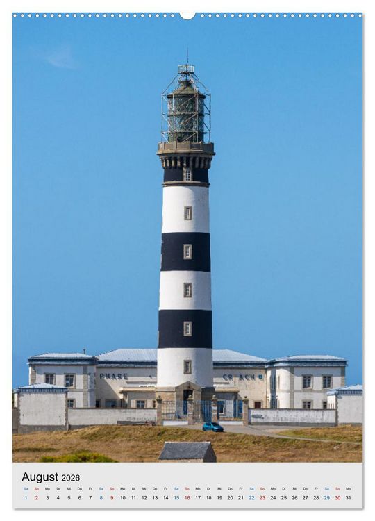 Produktbild: Phares Bretons Bretonische Leuchtt&uuml;rme (Wandkalender 2026 DIN A2 hoch), CALVENDO Monatskalender
