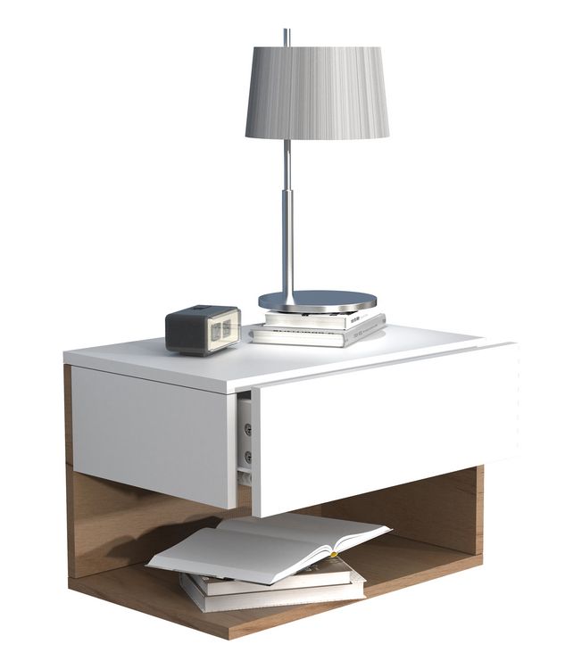 Produktbild: Wandschublade Wand H&auml;nge Nachttisch Usal XL 45cm
