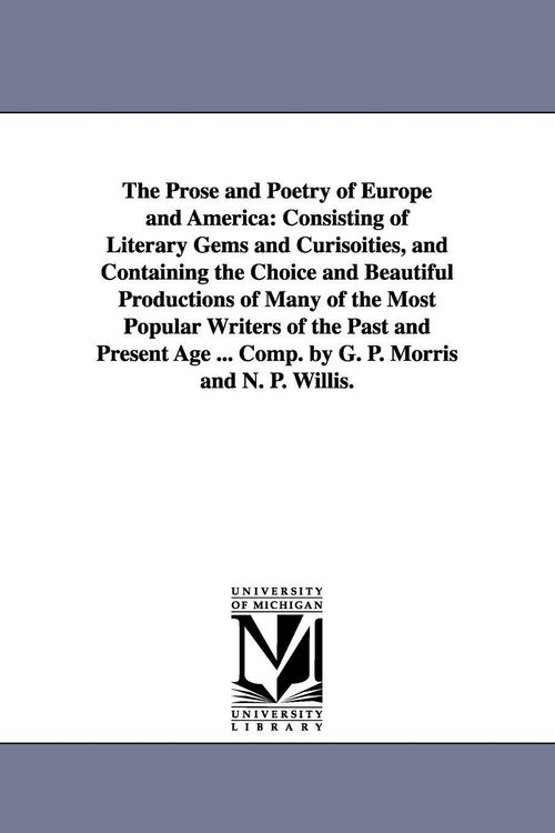 Produktbild: The Prose and Poetry of Europe and America