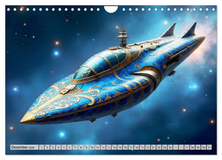 Produktbild: Kosmische Extravaganz (Wandkalender 2026 DIN A4 quer), CALVENDO Monatskalender
