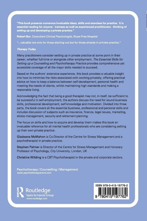 Produktbild: The Essential Skills for Setting Up a Counselling and Psychotherapy Practice