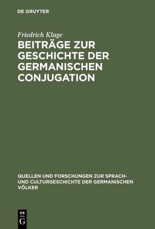 Produktbild: Beitr&auml;ge zur Geschichte der germanischen Conjugation