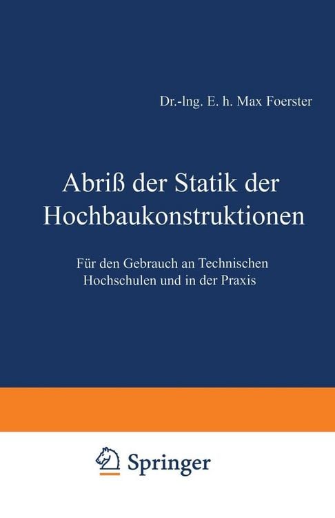 Produktbild: Abri&szlig; der Statik der Hochbaukonstruktionen