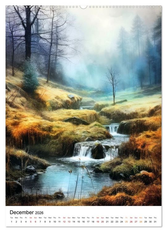 Produktbild: Rhythmic Nature (Wall Calendar 2026 DIN A2 portrait), CALVENDO 12 Month Wall Calendar