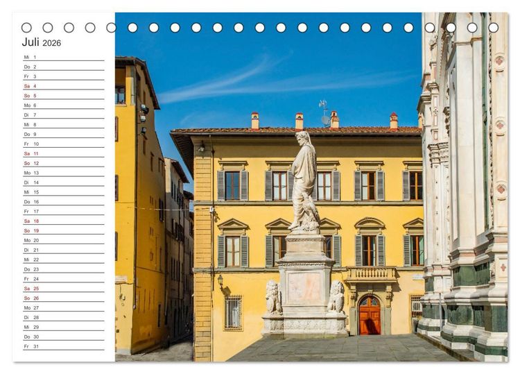 Produktbild: Florenz - Impressionen (Tischkalender 2026 DIN A5 quer), CALVENDO Monatskalender