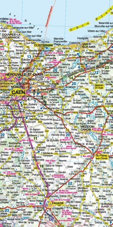 Produktbild: MoTourMaps Normandie Auto- und Motorradkarte 1:300.000