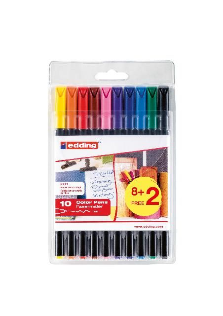 Produktbild: Edding Fasermaler 1200 Colour Pens 10er Set