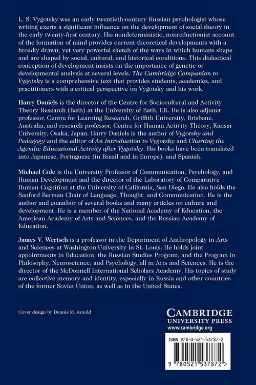Produktbild: The Cambridge Companion to Vygotsky