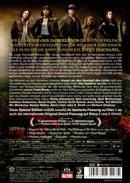 Produktbild: Tin Man - Der Zauberer von Oz - Die komplette Miniserie (+ 2 Bonus-DVDs) (Fernsehjuwelen)