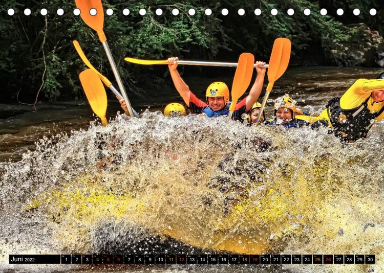 Produktbild: Abenteuer pur - Rafting (Tischkalender 2022 DIN A5 quer)