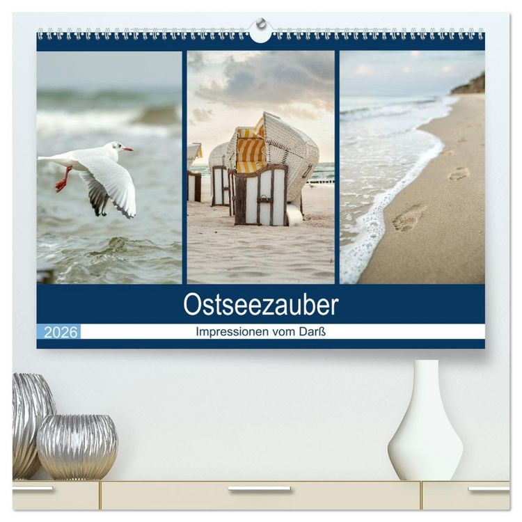 Produktbild: Ostseezauber (hochwertiger Premium Wandkalender 2026 DIN A2 quer), Kunstdruck in Hochglanz