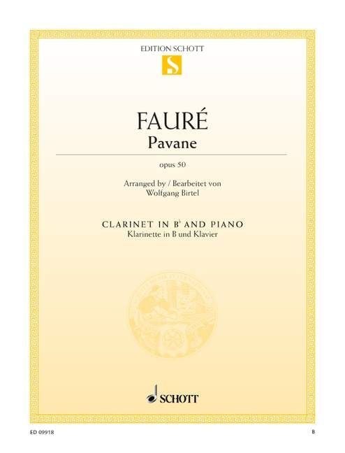 Produktbild: Pavane op. 50. Klarinette in B und Klavier