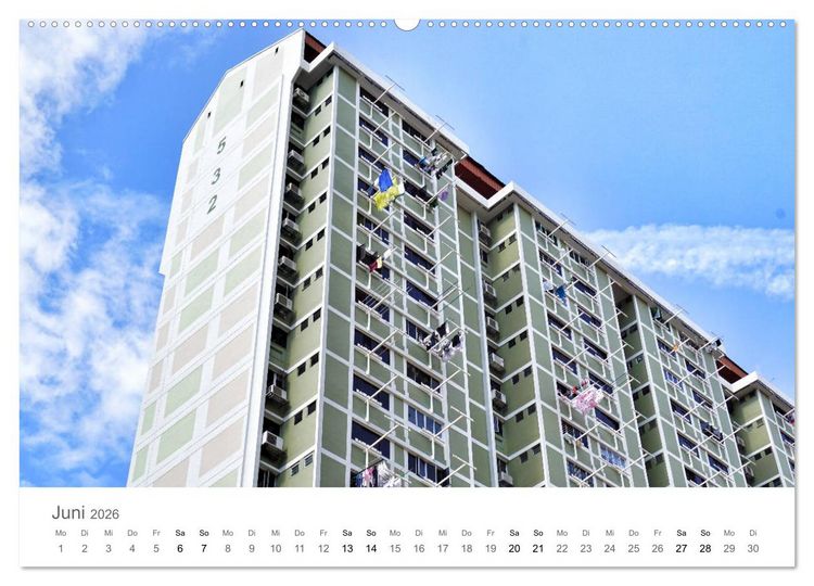 Produktbild: Singapur (Wandkalender 2026 DIN A2 quer), CALVENDO Monatskalender