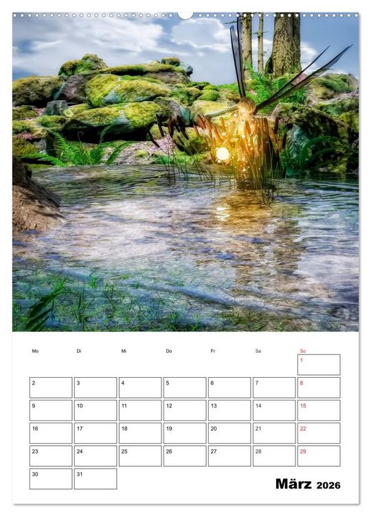 Produktbild: Im Land der imagin&auml;ren Feen (hochwertiger Premium Wandkalender 2026 DIN A2 hoch), Kunstdruck in Hochglanz