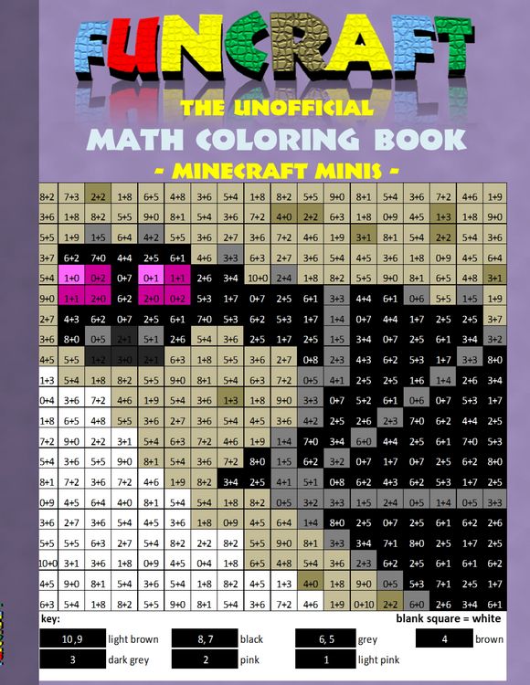 Produktbild: Funcraft - The unofficial Math Coloring Book: Minecraft Minis