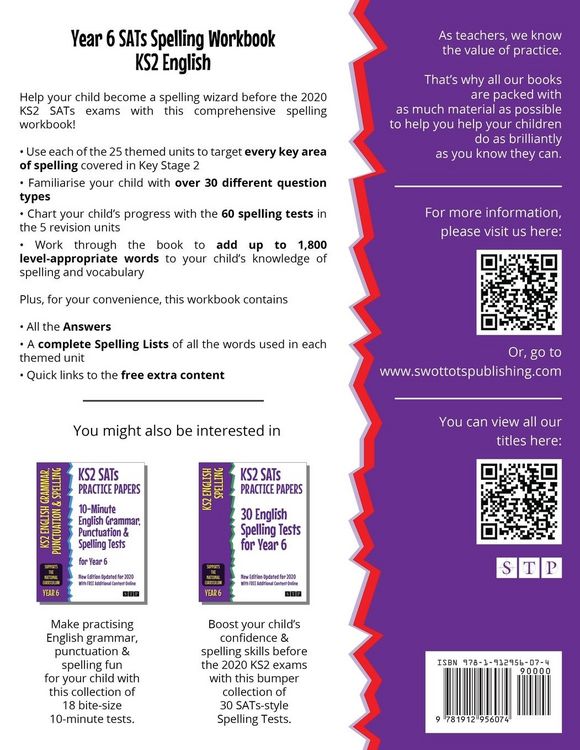 Produktbild: Year 6 SATs Spelling Workbook KS2 English