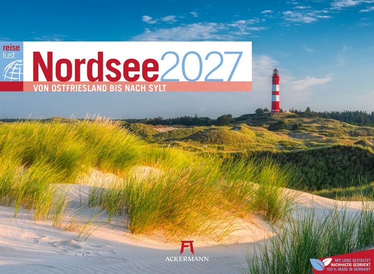 Produktbild: Nordsee ReiseLust Kalender 2027 | von Ostfriesland bis nach Sylt