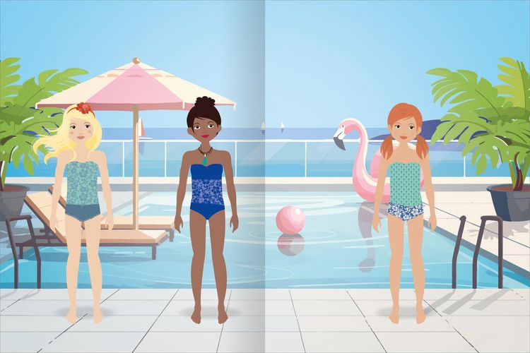 Produktbild: Sticker-Anziehpuppen Metallic &ndash; Im Urlaub