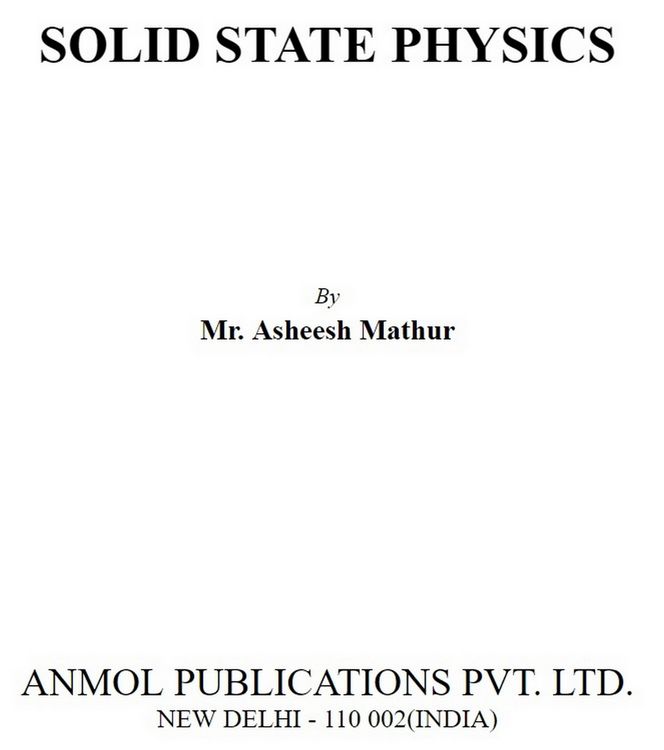 Produktbild: Solid State Physics