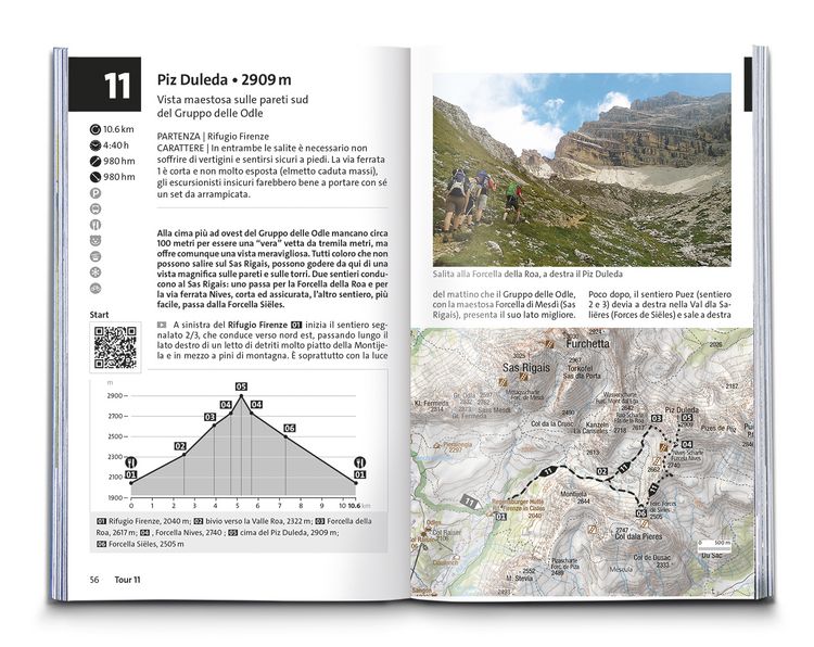 Produktbild: KOMPASS guida escursionistica Val Gardena, Val di Funes, Alpe di Siusi, 55 itinerari