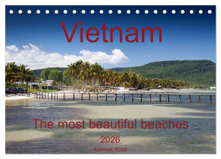 Produktbild: Vietnam`s most beautiful beaches (Desk Calendar 2026 DIN A5 landscape), CALVENDO 12 Month DeskCalendar