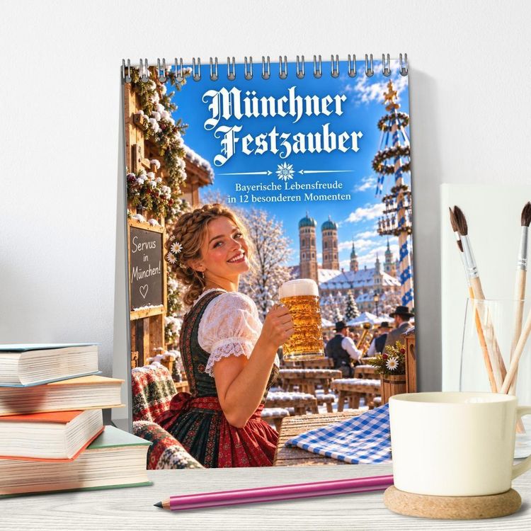 Produktbild: M&uuml;nchner Festzauber - Bayerische Lebensfreude in 12 besonderen Momenten (Tischkalender 2027 DIN A5 hoch), CALVENDO Monatskalender