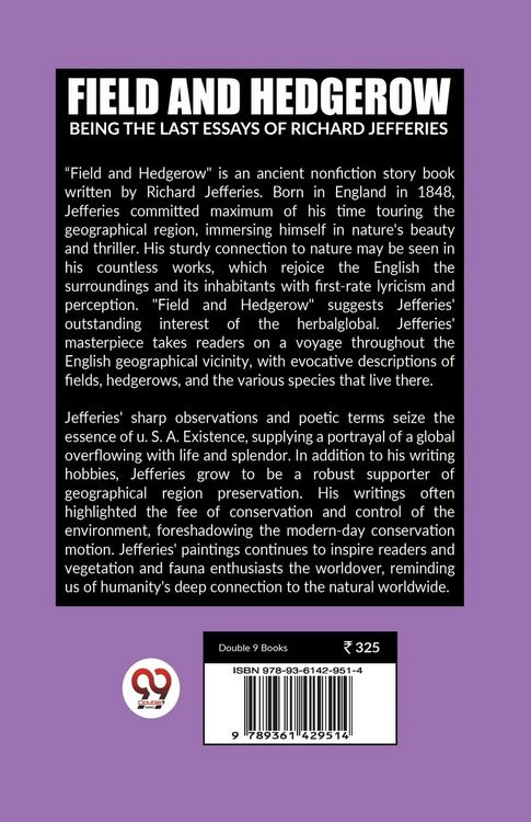 Produktbild: Field and Hedgerow Being the Last Essays of Richard Jefferies