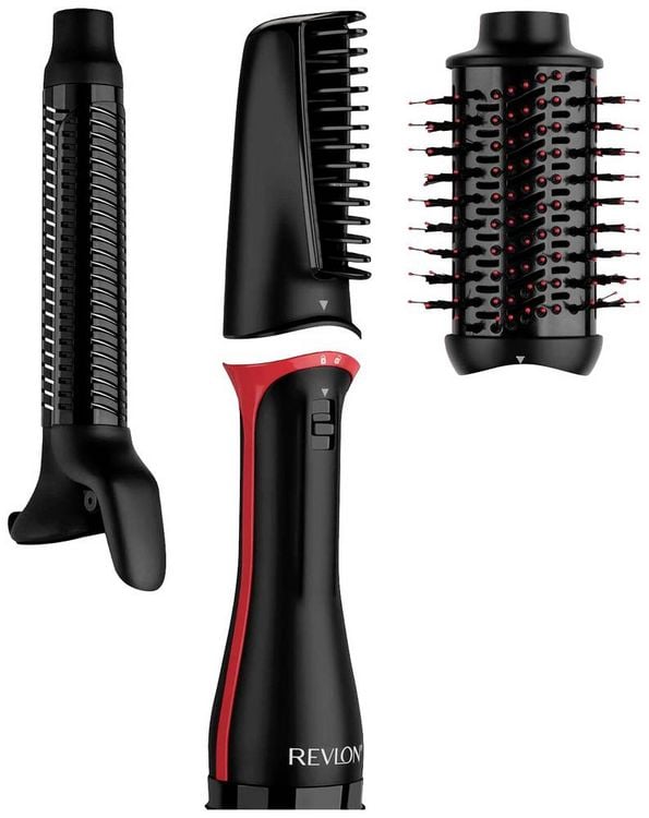 Produktbild: Revlon RVDR5333E Warmluftb&uuml;rste Schwarz, Rot mit Lockenfunktion