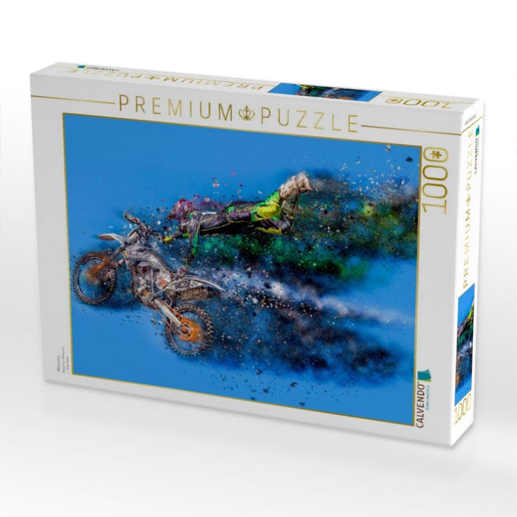 Produktbild: CALVENDO Puzzle Motocross | 1000 Teile Lege-Gr&ouml;&szlig;e 64x48cm Foto-Puzzle f&uuml;r gl&uuml;ckliche Stunden