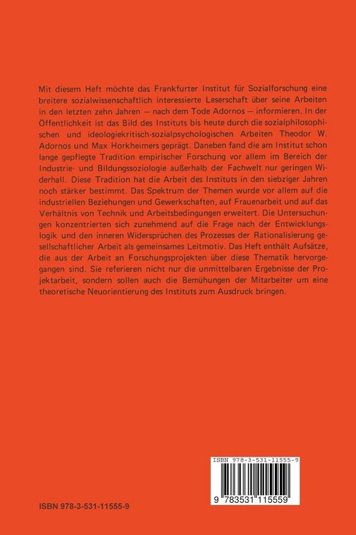 Produktbild: Gesellschaftliche Arbeit und Rationalisierung