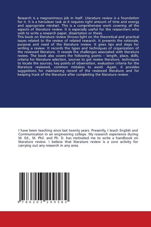 Produktbild: Literature Review: A Handbook