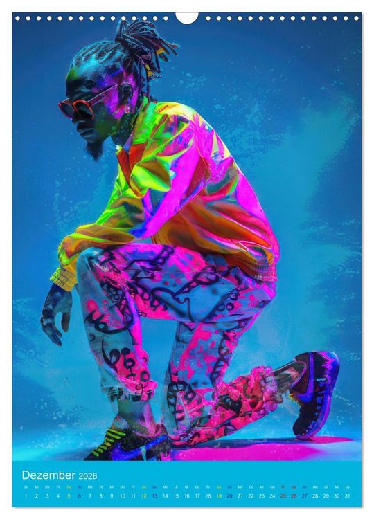 Produktbild: Hip-hop Begeisterung (Wandkalender 2026 DIN A3 hoch), CALVENDO Monatskalender
