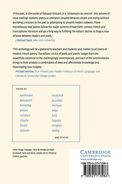 Produktbild: Twentieth-Century French Poetry