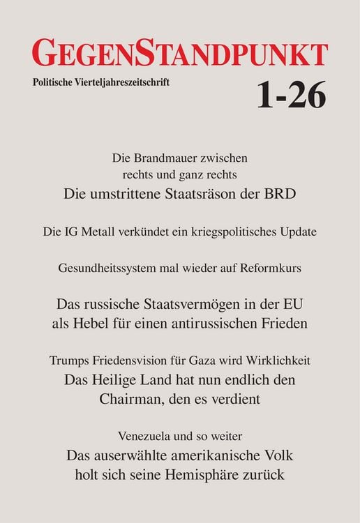 Produktbild: GegenStandpunkt 1-26