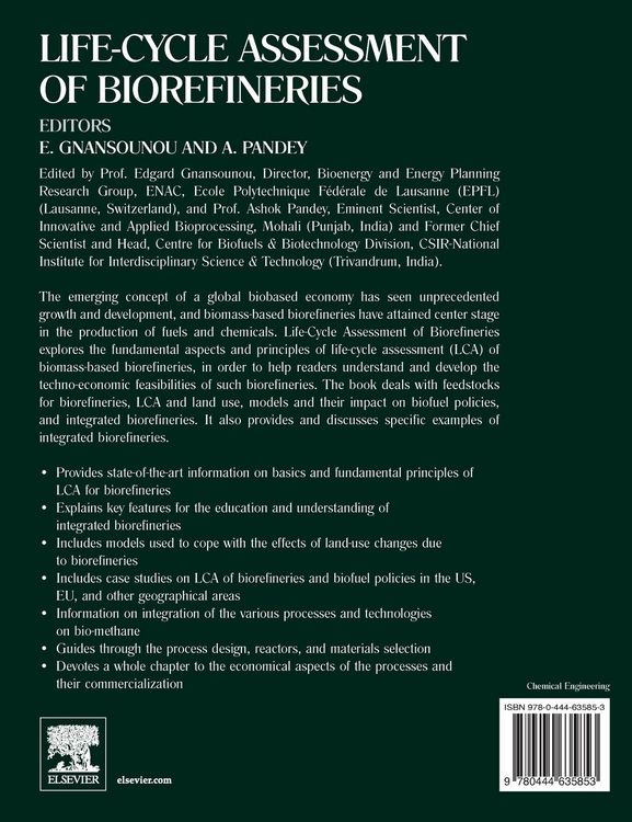 Produktbild: Life-Cycle Assessment of Biorefineries