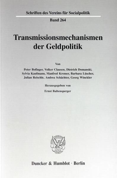 Produktbild: Transmissionsmechanismen der Geldpolitik.