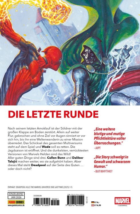 Produktbild: Deadpool killt zum letzten Mal das Marvel-Universum