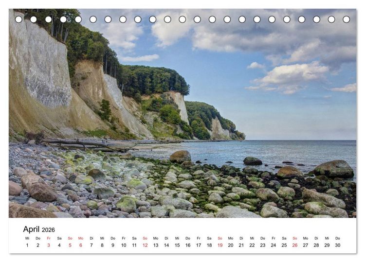 Produktbild: Der Hochuferweg im Jasmund Nationalpark (Tischkalender 2026 DIN A5 quer), CALVENDO Monatskalender