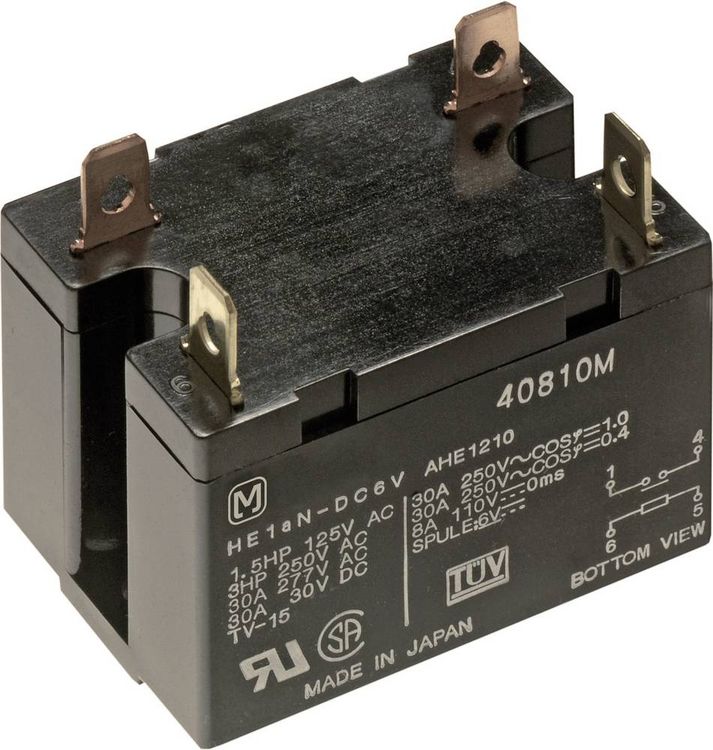 Produktbild: Panasonic HE1AN12 Printrelais 12 V/DC 30A 1 Schlie&szlig;er 1St.