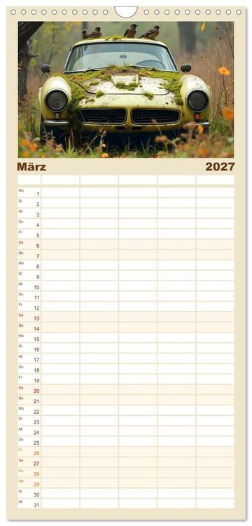 Produktbild: Familienplaner 2027 - Vergessene Legenden mit 5 Spalten (Wandkalender, 21 x 45 cm) CALVENDO