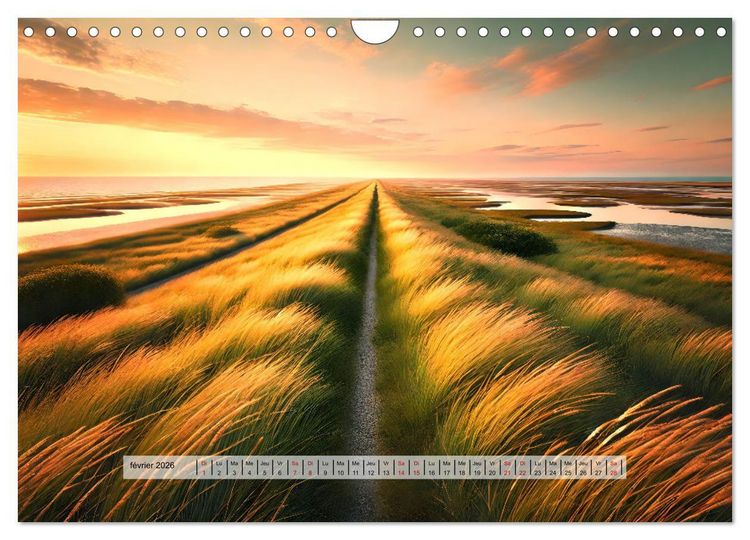 Produktbild: Trouver sa voie - Des paysages qui font r&ecirc;ver (Calendrier mural 2026 DIN A4 vertical), CALVENDO calendrier mensuel