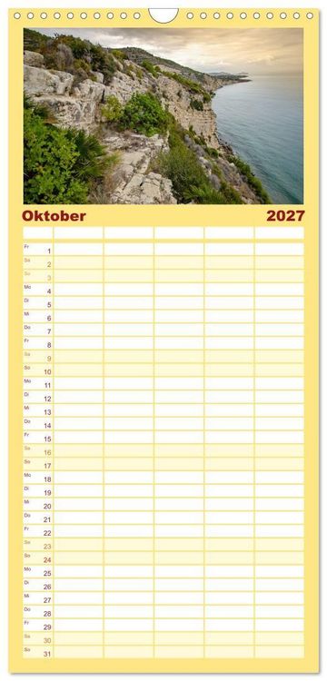 Produktbild: Familienplaner 2027 - Castellon die etwas andere Provinz mit 5 Spalten (Wandkalender, 21 x 45 cm) CALVENDO