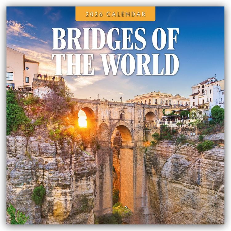 Produktbild: Bridges of the World – Brücken der Welt 2026 – 16-Monatskalender