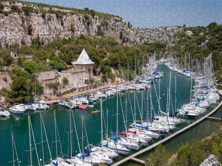 Produktbild: CALVENDO Puzzle Calanque de Port Pin | 1000 Teile Lege-Gr&ouml;&szlig;e 64x48cm Foto-Puzzle f&uuml;r gl&uuml;ckliche Stunden