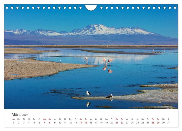 Produktbild: Chile - Das langgestreckte Land. (Wandkalender 2026 DIN A4 quer), CALVENDO Monatskalender