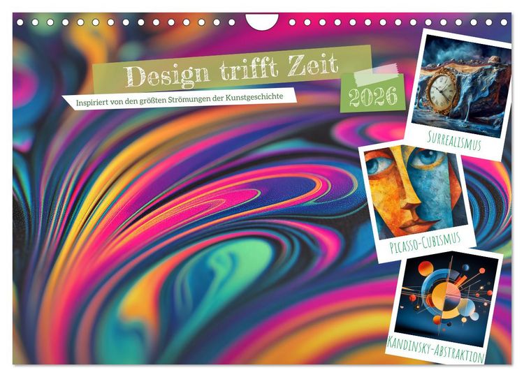 Produktbild: Design trifft Zeit (Wandkalender 2026 DIN A4 quer), CALVENDO Monatskalender