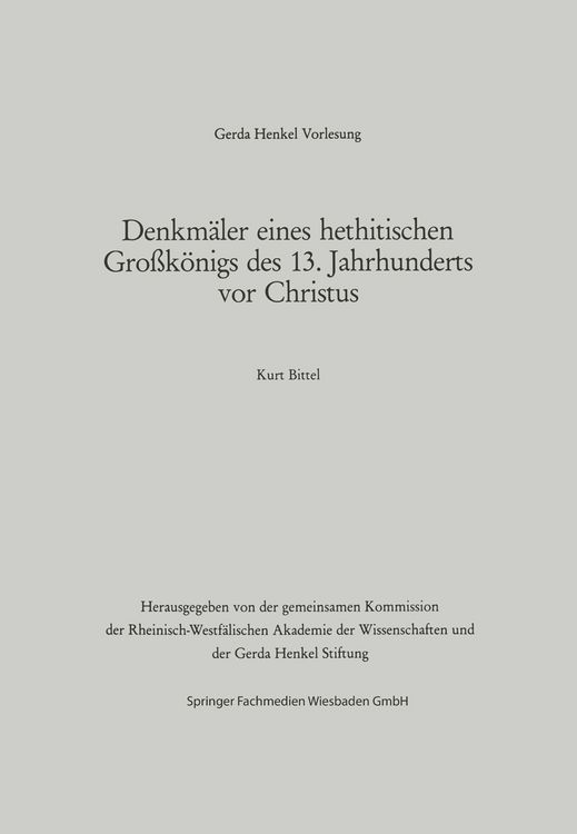 Produktbild: Denkm&auml;ler eines hethitischen Gro&szlig;k&ouml;nigs des 13. Jahrhunderts vor Christus