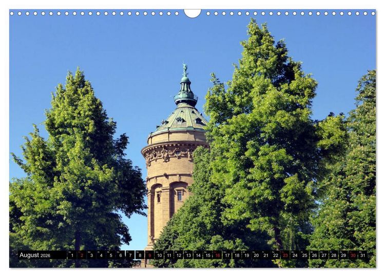 Produktbild: Gr&uuml;nes Mannheim (Wandkalender 2026 DIN A3 quer), CALVENDO Monatskalender