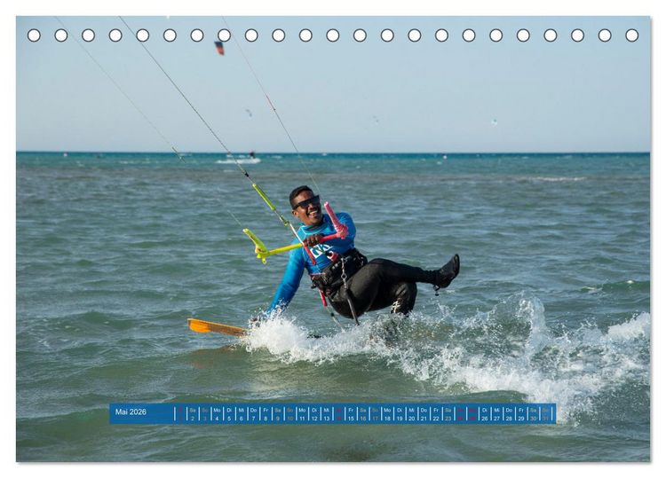 Produktbild: Kite Boarding El Gouna (Tischkalender 2026 DIN A5 quer), CALVENDO Monatskalender