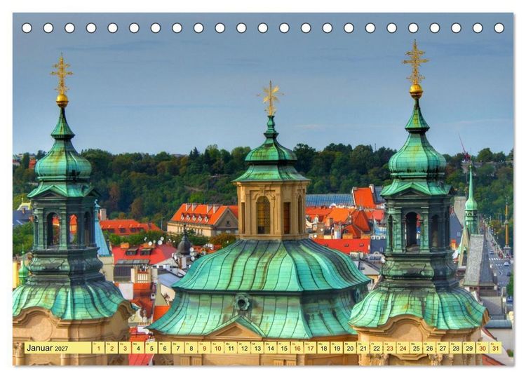 Produktbild: Prag. Du bist so sch&ouml;n (Tischkalender 2027 DIN A5 quer), CALVENDO Monatskalender